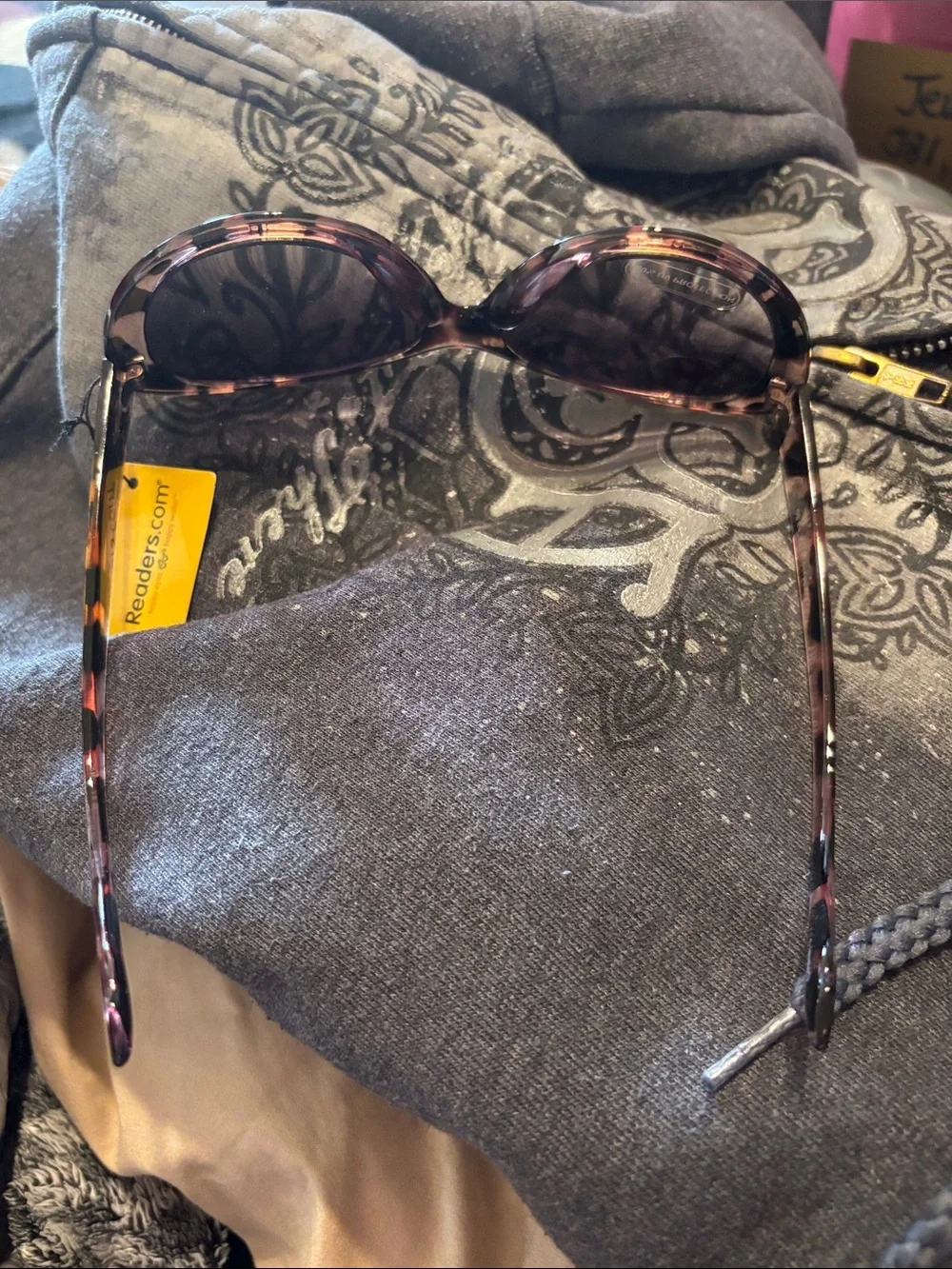 Readers The Mary Pink Tortoise Smoke gradient Sunglasses +3.50 NWT